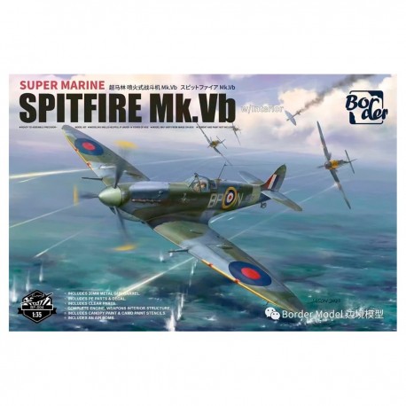 Maquette à échelle 1/35 du Super Marine Spitfire Mk.Vb de Border Model