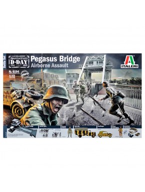 Conjunto de Batalha Pegasus Bridge D.Day na escala 1/72 da Italeri