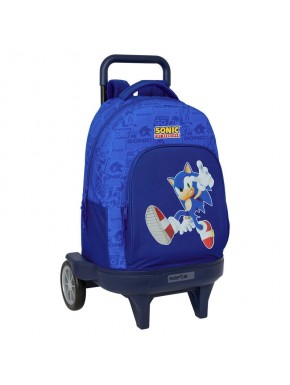 Trolley azul de Sonic the Hedgehog con mochila extraíble