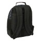 Mochila preta Minecraft com padrão e cantoneiras de borracha