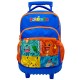 Trolley Pokémon bleu avec personnages Bulbizarre, Salamèche, Pikachu et Carapuce