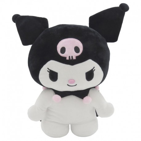 Mochila peluche Kuromi Hello Kitty de 35 cm con cintas ajustables