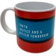 Mug en céramique Superman, logo et phrase inspirante