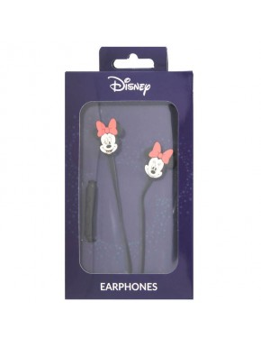 Auriculares Minnie Disney con control remoto y lazo rojo