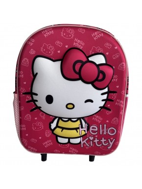 Trolley 3D My Style rosa con Hello Kitty