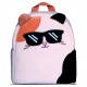 Mochila peluche Cam Squishmallows en forma de gato con gafas