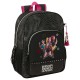 Sac à dos noir Kpop Demon Hunters avec design guerrières