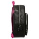 Sac à dos noir Kpop Demon Hunters avec design guerrières