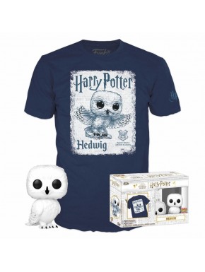 Set camiseta y figura POP Hedwig de Harry Potter