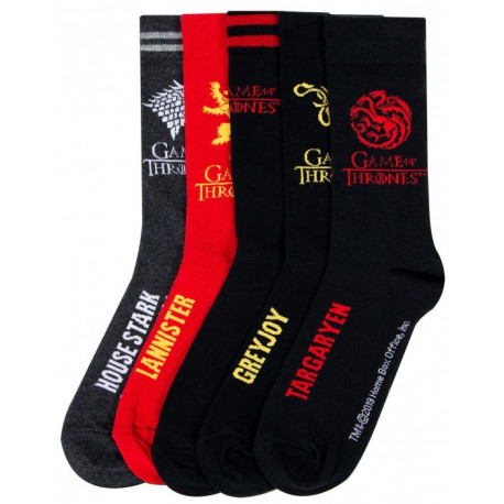 Confezione da 5 paia di calzini di Game of Thrones