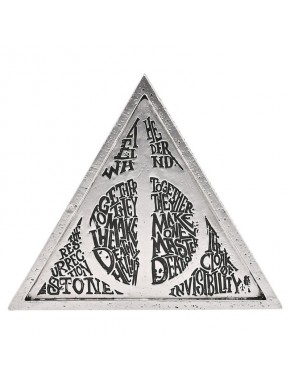 Placa triangular de las Reliquias de la Muerte de Harry Potter
