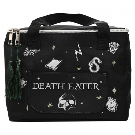 Bolsa lancheira Mortífago Harry Potter com design escuro