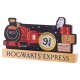 Placa de prateleira Hogwarts Express Harry Potter com plataforma 9 3/4