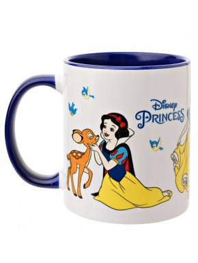 Taza de cerámica de Blancanieves Disney con diseño colorido