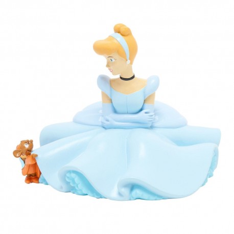 Cofre Cinderela Disney em resina, design detalhado.