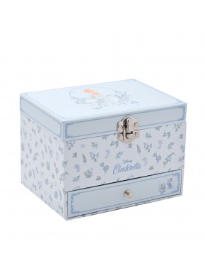 Boîte à bijoux musicale Cendrillon avec tiroir et motif floral