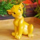 Tirelire de Simba du Roi Lion en résine jaune