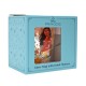 Caneca de vidro Moana com flores secas da Disney