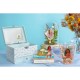 Caneca de vidro Moana com flores secas da Disney