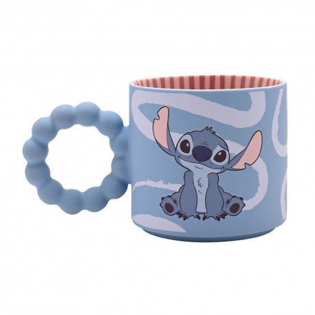 Caneca de cerâmica azul com design de Stitch Disney
