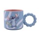Caneca de cerâmica azul com design de Stitch Disney