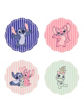 Posavasos de cerámica con diseños de Stitch