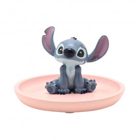 Prato decorativo de resina com figura do Stitch Disney