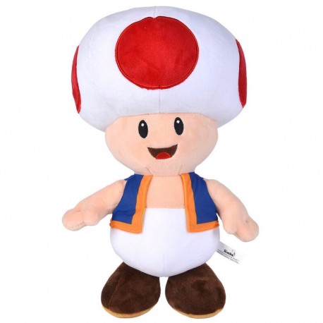 Peluche Toad de Super Mario Bros de 40cm de Simba