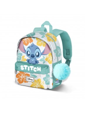 Mochila infantil Disney Lilo y Stitch azul con llavero