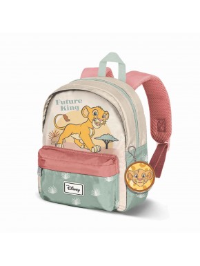 Mochila infantil Disney El Rey León con diseño de Simba y llavero