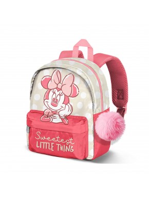 Mochila infantil roja Disney Minnie Mouse Sweetest con llavero