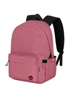 Mochila roja de Spiderman con diseño elegante y parche decorativo
