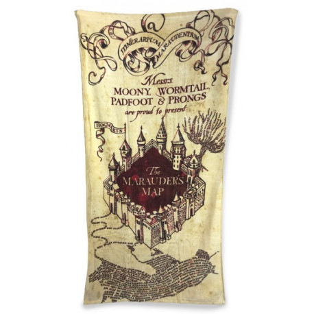 Toalla Harry Potter Mapa Merodeador