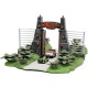 Cenário mini Jurassic World com veículos e dinossauros