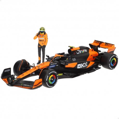 Carro McLaren Norris MCL38 F1 escala 1:24 metal