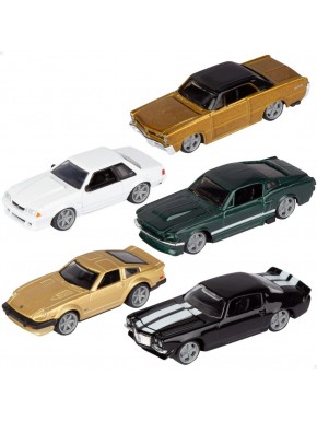 Blister de 5 coches BURAGO a escala 1:64
