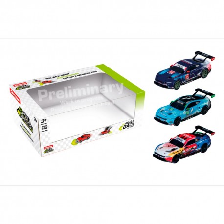 Blister de 3 coches Ford Mustang GT3 pull back Carrera