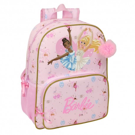Mochila rosa Ballet Barbie con bolsillos y diseño de bailarina