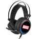 Headset gaming Marvel com microfone flexível e luzes LED