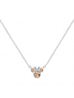 Pendentif Minnie Disney en argent avec cristaux