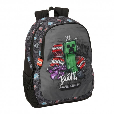 Sac à dos Graffiti Minecraft avec design Creeper et TNT