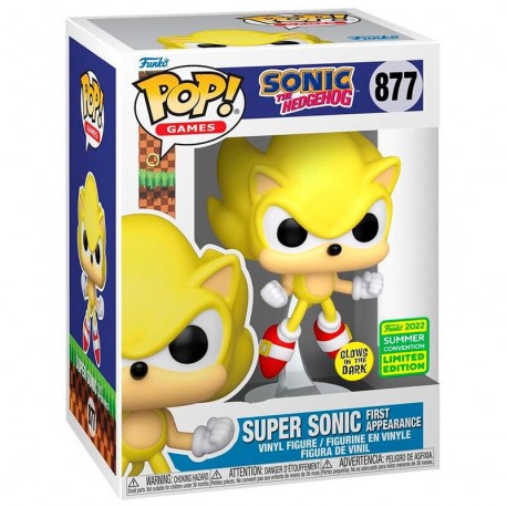 Figurine Funko POP Super Sonic The Hedgehog qui brille dans le noir