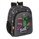 Sac à dos avec design graffiti de Minecraft en tons sombres
