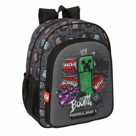 Sac à dos avec design graffiti de Minecraft en tons sombres