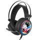 Fone de ouvido gaming Avengers Marvel com design LED