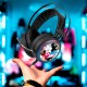 Fone de ouvido gaming Avengers Marvel com design LED