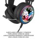 Fone de ouvido gaming Avengers Marvel com design LED