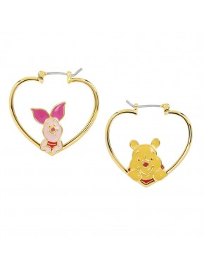 Pendientes de corazón de Winnie the Pooh y Piglet de Disney
