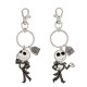 Ensemble de 2 Porte-clés Jack Skellington Disney L'Étrange Noël de monsieur Jack