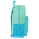 Mochila turquesa Aloha Stitch Disney com design ergonômico
